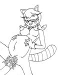  ahegao animal_genitalia anthro big_breasts big_nipples black_and_white blush breasts crying cum cum_everywhere cum_inflation damian_hodge disembodied_penis duo excessive_cum female fucked_silly horsecock inflation leash male marine_the_raccoon messy monochrome nipples orgasm penis plain_background sega solo_focus sonic_(series) straight tears 