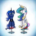  2015 animated anticularpony cartoon duo equine female feral friendship_is_magic horn mammal my_little_pony princess_celestia_(mlp) princess_luna_(mlp) spinning winged_unicorn wings 