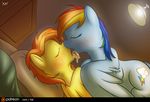  cartoon equine female feral french_kissing friendship_is_magic kissing lesbian mammal my_little_pony pegasus rainbow_dash_(mlp) spitfire_(mlp) wings wonderbolts_(mlp) xaipony_(artist) 