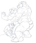  anal anal_penetration anthro balls bear bigger_version_at_the_source brother_bear chubby cub cum cumshot disney erection gay kenai koda male mammal monochrome muscles nude oral orgasm penetration penis sex size_difference standing uncut wolfblade young 