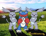  anthro bandai cabbit canine cat cute digimon dog feline gaomon gazimon gazimondefense group hybrid lagomorph male mammal rabbit real 