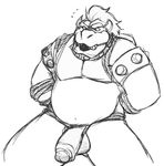  arms_behind_back ball_gag balls bdsm bondage bound bowser chubby collar cross-eyed gag half-erect koopa male mario_bros monochrome muscles nintendo nude overweight penis plain_background rope rope_bondage scalie sketch solo staticlustdemons story_in_description surprise uncut video_games white_background 