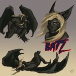  bat biobatz dark_fur demon fangs fur goldammer hair long_hair long_tongue male mammal solo tongue wings 