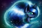  2015 blue_eyes blue_hair cartoon crying equine female friendship_is_magic glowing hair hi_res horn long_hair looking_at_viewer mammal my_little_pony princess_luna_(mlp) solo space suirano tears unicorn 