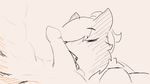  ambiguous_gender animated anthro canine clothing fur licking male mammal multicolored_fur occidentalis okami_wolf penis ponytail sketch tongue tongue_out two_tone_fur wolf 