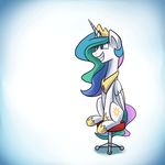 2015 animated anticularpony cartoon equine female feral friendship_is_magic horn mammal my_little_pony princess_celestia_(mlp) solo spinning winged_unicorn wings 