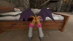  3d bat butt dogobogo female mammal rouge_the_bat sega solo sonic_(series) wings 
