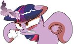  absurd_res alpha_channel amorecadenza angry cartoon equine female feral friendship_is_magic hi_res horn mammal my_little_pony solo twilight_sparkle_(mlp) winged_unicorn wings 