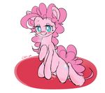  blue_eyes blush cartoon cutie_mark earth_pony equine female feral friendship_is_magic fur hair hooves horse looking_at_viewer mammal masturbation my_little_pony pink_fur pink_hair pinkie_pie_(mlp) plain_background pony pussy pussy_juice smile solo wet white_background xcopyen002 