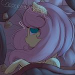  2015 bed digital_media_(artwork) equine evehly female feral fluttershy_(mlp) friendship_is_magic mammal my_little_pony pegasus solo wings 