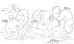  2015 anita_bigtime anthro barefoot beach big_breasts big_butt bobbie_(t-bone) breasts butt clothing dragon female floppy_ears fluffy_tail greyscale group hair hindpaw horn ken_sample long_hair long_tail mammal monochrome paws prehensile_tail rat rear_view red_panda reptile rodent scalie seaside side_boob swimsuit thick_tail thick_thighs thong twerking under_boob voluptuous yolanda_camacho 