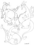  3_toes 4_fingers anthro beard belly belly_rub big_belly canson claws dragon facial_hair goatee horn long_neck male multiple_poses obese open_mouth overweight scalie sitting sketch solo the_legend_of_zelda toes tongue valoo video_games wind_waker wings 