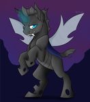  arthropod changeling equine feral grin horn insect male mammal my_little_pony pose solo spiritcookie wings 