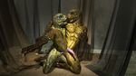  3d anal anthro butt gay kissing lizard male oral reptile reptilian scalie sex tongue tongue_out wooky 