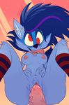  ! anthro big_butt big_eyes black_nose blue_fur blue_hair breasts butt canine clothed clothing cum dawmino duo ear_piercing edit erection female fucked_silly fur hair hi_res jayjay_(character) jiji_(character) legwear long_hair mammal nipples nude open_mouth penetration penis piercing pubes pussy red_eyes sex solo_focus stockings teeth thick_thighs tongue tongue_out two_tone_hair vaginal vaginal_penetration vein were werewolf wide_hips 