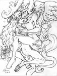  anthro breasts cervine crossover equine female fluttershy_(mlp) friendship_is_magic hat horse irie-mangastudios male mammal my_little_pony nude one_piece pegasus pencil_(artwork) pony princess_celestia_(mlp) reindeer sex straight tony_tony_chopper traditional_media_(artwork) voyuer wings 