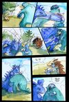  comic english_text female male nidoqueen nintendo pok&eacute;mon qlock sandslash size_difference snorlax text victreebel video_games 