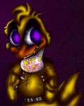  animatronic avian bird blood chica_(fnaf) chicken female five_nights_at_freddy&#039;s machine mechanical plaguedogs123 robot teeth 