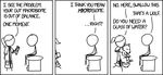  ambiguous_gender black_and_white canine comic doctor female feral human humor imminent_vore lab_coat male mammal monochrome no_face paper plain_background seat stick_figure vore white_background wolf xkcd 
