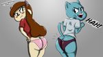 anthro butt caprine cat chinese chun-ni comparison competition crossover feline female goat humor mammal mejicanomakessmut milf miracle_star mother nicole_watterson parent presenting ripoff the_amazing_world_of_gumball 