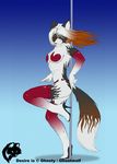  2014 abs anthro boots breasts canine female fur ghostwolf high_heels mammal wolf 