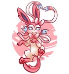  eeveelution female looking_at_viewer nintendo ohmuu pok&eacute;mon pussy solo sylveon video_games 