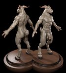  3_fingers 3d abs animal_genitalia anthro balls caprine goat hooves horn horsecock idlemind male mammal multiple_angles muscles nude penis realistic solo 