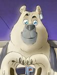  anthro anthrofied bear blue_eyes canine character_from_animated_feature_film corporal_the_polar_bear cropped_image cum cum_on_feet cum_on_hands furryrevolution madagascar male mammal muscles nipples north_wind pecs polar_bear smile solo surprise tentacles the_penguins_of_madagascar wolf 