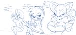  amy_rose anthro breezie_(character) cleavage clothed clothing female food group rouge_the_bat sega sonic_(series) unknown_artist 