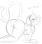  2015 anthro anthrofied big_breasts breasts butt catsuit digital_drawing_(artwork) english_text equine female friendship_is_magic hair horn huge_breasts jrvanesbroek mammal my_little_pony plain_background rarity_(mlp) sketch solo text unicorn white_background 