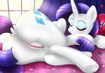  &lt;3 2015 anus blush butt clitoris cutie_mark digital_media_(artwork) dock equine eyelashes eyes_closed eyeshadow female feral friendship_is_magic fur genital_piercing hair hooves horn joakaha makeup mammal my_little_pony piercing puffy_anus purple_hair pussy rarity_(mlp) sleeping solo underhoof unicorn white_fur 