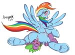  2015 amoniaco anus blush clitoris cunnilingus dock dragon duo equine eyes_closed female friendship_is_magic fur half-closed_eyes hooves horse interspecies looking_back male mammal my_little_pony open_mouth oral orgasm pegasus pussy rainbow_dash_(mlp) sex spike_(mlp) tongue tongue_out tuft underhoof vaginal wings 