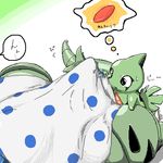  ambiguous_gender clothing comic duo erection japanese_text larvitar male na&iuml;ve nelly nintendo penis pok&eacute;mon size_difference sleeping text translated tyranitar underwear video_games 
