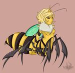  arthropod bee drider female fluff hazel_honeybush insect nude plain_background queen royalty solo sunbetch taur wings 