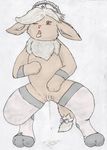  armband black_nose blush bow brown_eyes brown_nose ears_down eevee female hat legwear masturbation nintendo one_eye_closed open_mouth plain_background pok&eacute;mon pussy pussy_juice pussy_juice_on_floor socks solo standing stockings tongue tongue_out unknown_artist video_games white_background 