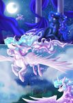  2015 equine falleninthedark female feral friendship_is_magic horn mammal my_little_pony princess_celestia_(mlp) princess_luna_(mlp) winged_unicorn wings 