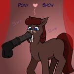  &lt;3 animal_genitalia balls blue_eyes cum cum_on_face disembodied_penis duo english_text equine erection fan_character fellatio foxfoxplz fur hair horse horsecock long_hair male mammal my_little_pony oral penis pony red_hair sex solo_focus text vein veiny_penis 