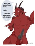  anthro balls carrion_(character) dragon erection horn male necrodrone nipple_piercing nipples nude penis piercing precum red_body ring scalie solo wings 