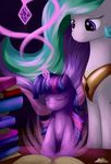  cute duo equine female feral friendship_is_magic grennadder horn horse mammal my_little_pony princess_celestia_(mlp) twilight_sparkle_(mlp) unicorn winged_unicorn wings 