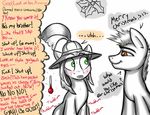  2015 blush brown_eyes dialogue discrete_turtle earth_pony equine fan_character female feral green_eyes holly_(plant) horse implied_incest male mammal my_little_pony plain_background plant pony sweat text 