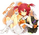  :p amaya_enaka bad_id bad_pixiv_id blush boots candy copyright_request elbow_gloves food food_themed_hair_ornament gloves hair_ornament halloween jack-o'-lantern lollipop one_eye_closed pointy_ears pumpkin pumpkin_hair_ornament red_eyes red_hair shaped_lollipop skirt solo tongue tongue_out twintails white_gloves 