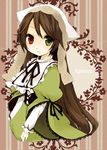  bad_id bad_pixiv_id brown_hair heterochromia long_hair rin_(royal) rozen_maiden solo suiseiseki very_long_hair 