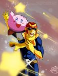  captain_falcon f-zero helmet kirby kirby_(series) scarf super_smash_bros. 