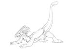  2015 artonis boga female feral lizard looking_at_viewer looking_back presenting pussy pussy_juice raised_tail reptile scalie sketch solo star_wars 