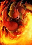  fire magmortar nintendo no_humans pokemon pokemon_(game) solo yilx 