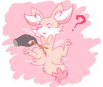  ? confusion disembodied_hand duo female fennekin feral fur kemono nintendo pok&eacute;mon pussy sd_(artist) solo_focus stick video_games yellow_fur 