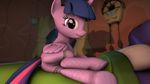  2015 3d equine female feral friendship_is_magic fruitymilk horn looking_at_viewer mammal my_little_pony smile solo twilight_sparkle_(mlp) winged_unicorn wings 