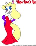  2015 animaniacs animated anthro dancing david_frangioso elbow_gloves female gloves gown loop mammal minerva_mink mink mustelid solo 