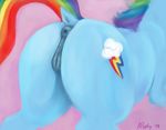  2014 anatomically_correct anatomically_correct_pussy animal_genitalia anus aponty butt dock equine equine_pussy female feral friendship_is_magic horse mammal my_little_pony pony pussy rainbow_dash_(mlp) solo 