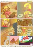  2015 after_sex anthro applejack_(mlp) big_breasts big_macintosh_(mlp) breasts comic cum cum_in_pussy cum_inside cum_leaking drooling earth_pony electrixocket equine erect_nipples erection female friendship_is_magic horse incest male mammal messy my_little_pony nipples oral penis pony pussy saliva 